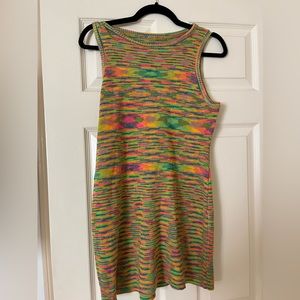 Multi- color Knit Mini Dress